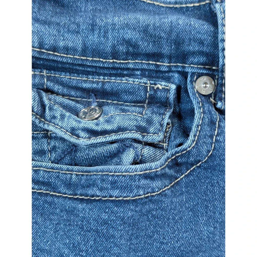 True Religion Ricky Relaxed‎ Straight Jeans Mens 32 Medium Wash Blue Denim